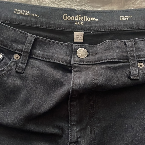 Goodfellow & Co Men’s Straight Fit Black Jeans sz 38x30 - Picture 2 of 5